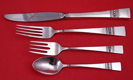 Dinner 4-pc Setting availability based on stock listed below - Diadem by Reed and Barton - Sterling